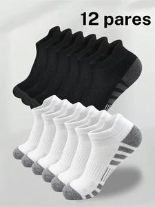 Calcetines tobilleros para hombre con estampado de rayas y bloques de colores, calcetines informales de corte bajo con absorción de humedad, calcetines suaves, cómodos y transpirables para uso diario en todas las estaciones
