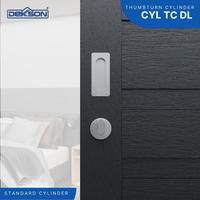 Gambar DEKKSON Cylinder Thumbtum Silinder Door Lock Knob CYL TC DL Brass - 60mm Silver dari Dekkson Official Shop Kota Tangerang 3 Tokopedia