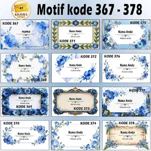 Amplop Nama Sendiri Cetak Isi 25 / 50 / 100pcs  - Model Terbaru