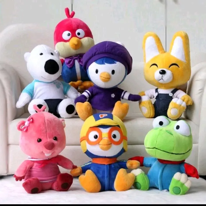 Boneka pororo and friend hery fox crong loopy poby pety lucu buat kado ber SNI Toys