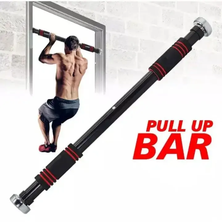 Pull Up Bar Dinding Pintu Door Chinning Alat Untuk Fitness Olahrga 62-100 CM Free Skrup 2