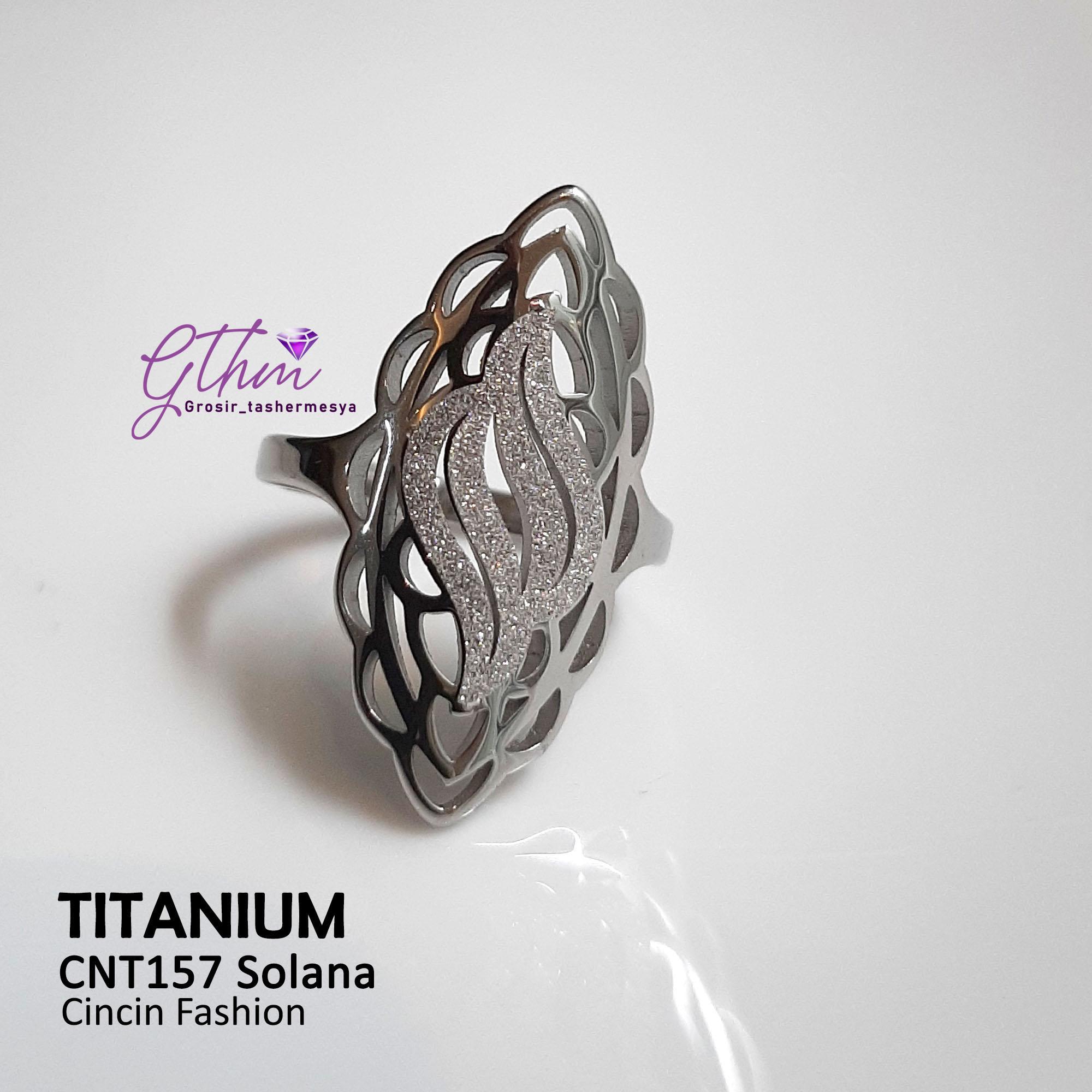 Cincin Ori Titanium Ukir Etnic Model Elegan Keren Kesan Mewah Cocok dipakai pesta kondangan Awet Anti Karat cnt157 Rings