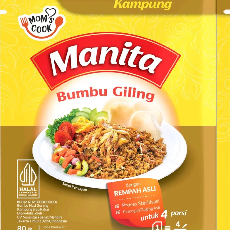 MANITA BUMBU NASI GORENG DAN BUMBU MASAK Instan masakan rumahan 4