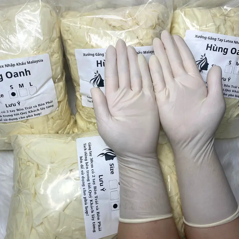 [Combo 2Kg giảm ngay 5k] Găng Tay Cao Su Latex Dài 30cm Nhập Khẩu Malaysia 8