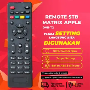 REMOTE REMOT STB RECIEVER DVB-T2 HD MERAH