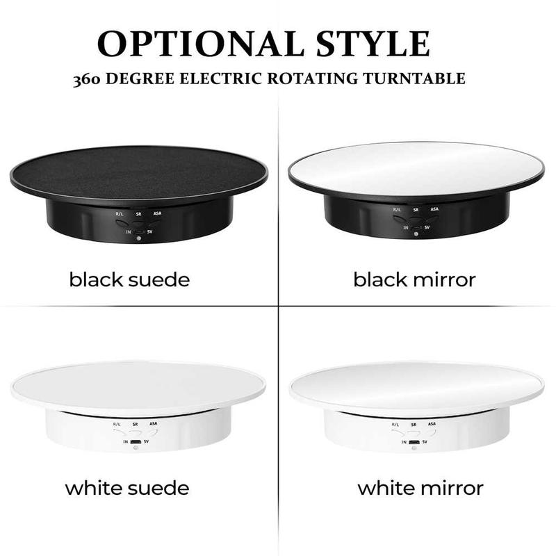 Alas Putar Display Produk Fotografi Video Mirror Rotating 360 13 20 cm 5