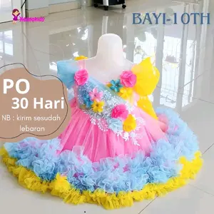 DRESS / GAUN PESTA UNICORN PREMIUM ANAK MEWAH HARGA TERJANGKAU UMUR 1TH-10TH Bayi