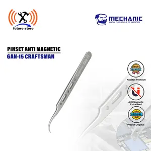 Mechanic Gan 15 Craftman Original - Pinset Lengkung Tajam Anti Magnetic - Pinset Tahan Karat - Alat Service Pinset - Pinset Tukang Service - Alat Penjepit Service HP - Pinset Serbaguna Bahan Berkualitas - Pinset Motherboard CPU - Pinset Reballing CPU IC