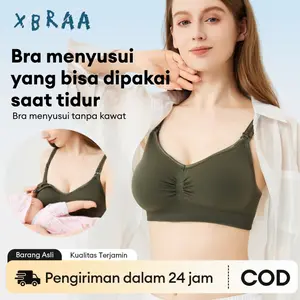 Bra Menyusui Perempuan  Fashion Jumbo Kancing Depan Tanpa Kawat Bh 937 Ibu Hamil Cotton Katun Bumil