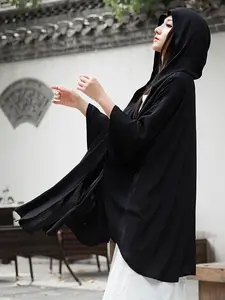 sawl kupluk kardigan wanita terbaru kardigan terbaru model kelelawar bahan crinkle Outer Cardigan Baju Panjang Muslim Airflow
