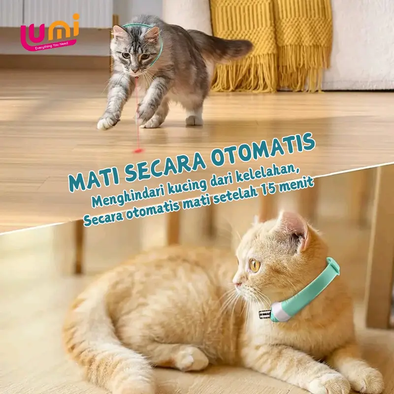 Kalung Laser Mainan Kucing Collar Lampu Laser LED Aksesoris Hewan Anjing Cat 3