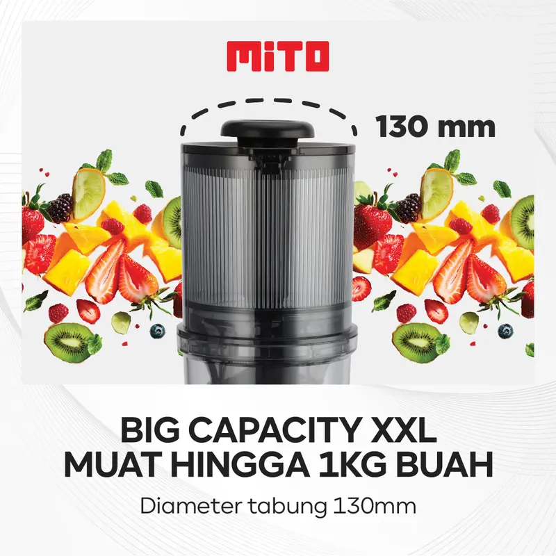MITO Maple Juicer 1,5L JUICE100 | Slow Juicer Blender | Easy Clean | XXL Diameter | Low Watt 2