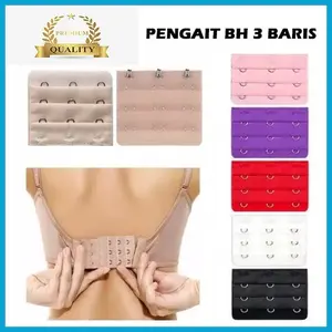 3pcs Pengait Bra Extension Sambungan 3 kait tambahan strap bra