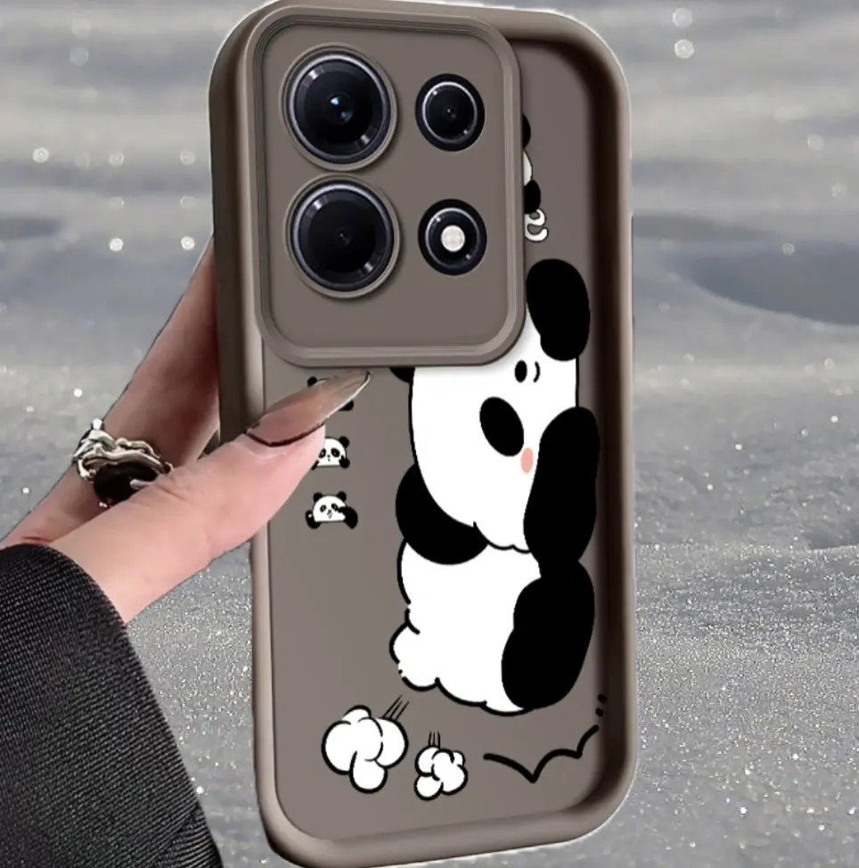 Cute Panda for Infinix, Smart 7 \ smart 7 HD \ go2023 \ Tecno Camon 20 \ Tecno Camon N20 pro \ Tecno spark 10 protector smartphone handheld smartphone casing screen protector shockproo