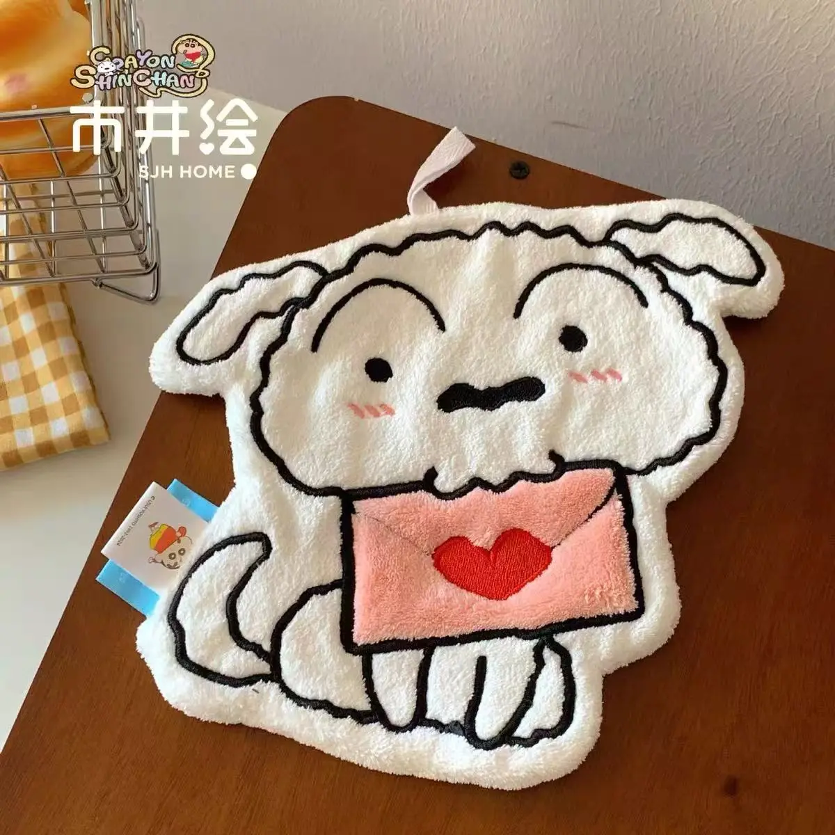 Crayon Shin-chan Cute Hand Towel - Wall-mounted, Absorbent, Non-shedding, Thickened, Anti-odor, Coral Fleece Kitchen Towel