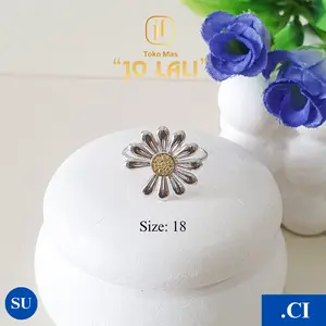 tm jolali mrg - cincin model bunga daisy