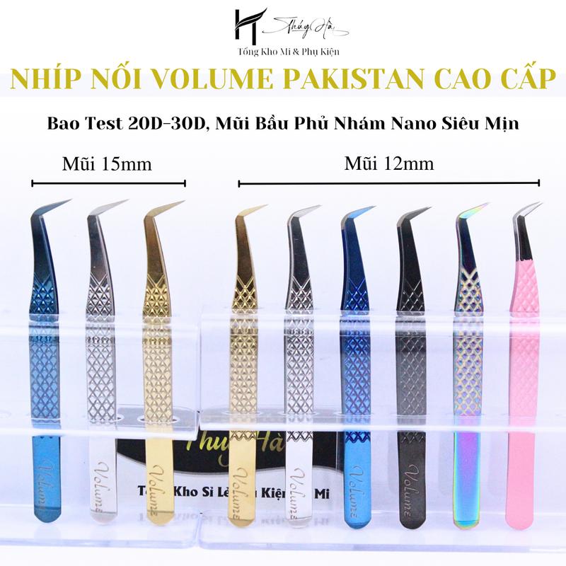  Nhíp Nối Mi Volume Pakistan Phủ Nhám Nano  MŨI 15mm-12mm  Bao Test 20-30D Nhíp Tạo Fan Nhíp Gắp Mi Giả - THÚY HÀ Mỹ Phẩm Trang Điểm Trang Điểm Nữ Cosmetic 