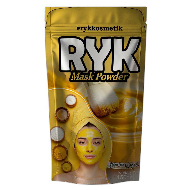 RYK Mask Powder - Masker Wajah & Tubuh Pencerah Perawatan Pengencang Kulit Alami Mengangkat Sel Mati Mencerahkan Segar dengan Bahan Herbal Aman dan Efektif