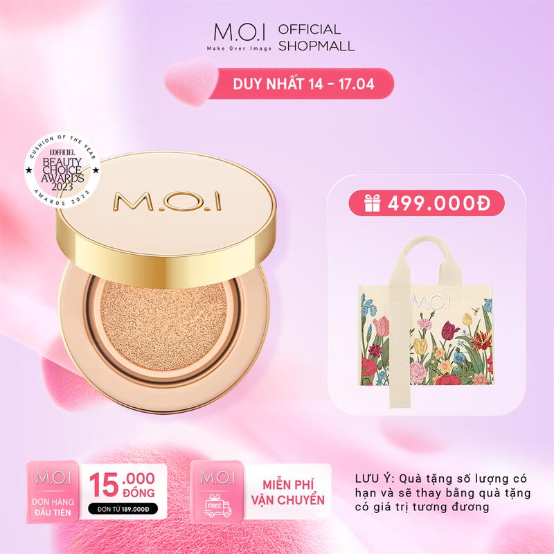 Phấn nước Kiềm Dầu Che Khuyết Điểm SPF 50+ PA+++ MOI Premium Baby Skin Cushion 12g