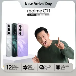 [AFDHALYUSMAN EXCLUSIVE] realme C71 4GB+8GB*|128GB | 6300mAh Massive Battery & 45W Fast Charge | 120Hz Eye Comfort Display | AI Experience | NFC