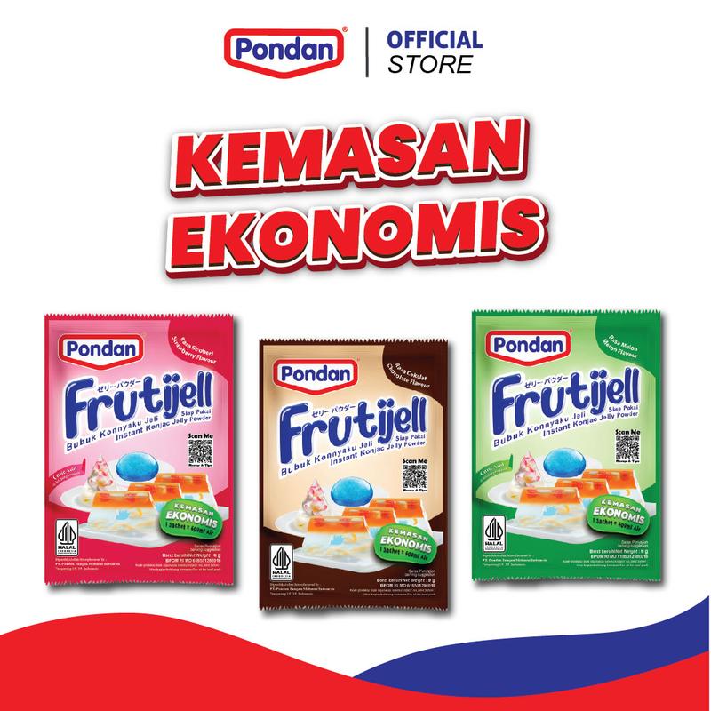 (DISKON 50%) Pondan Frutijell 6g Jeli Kemasan Ekonomis jelly 0