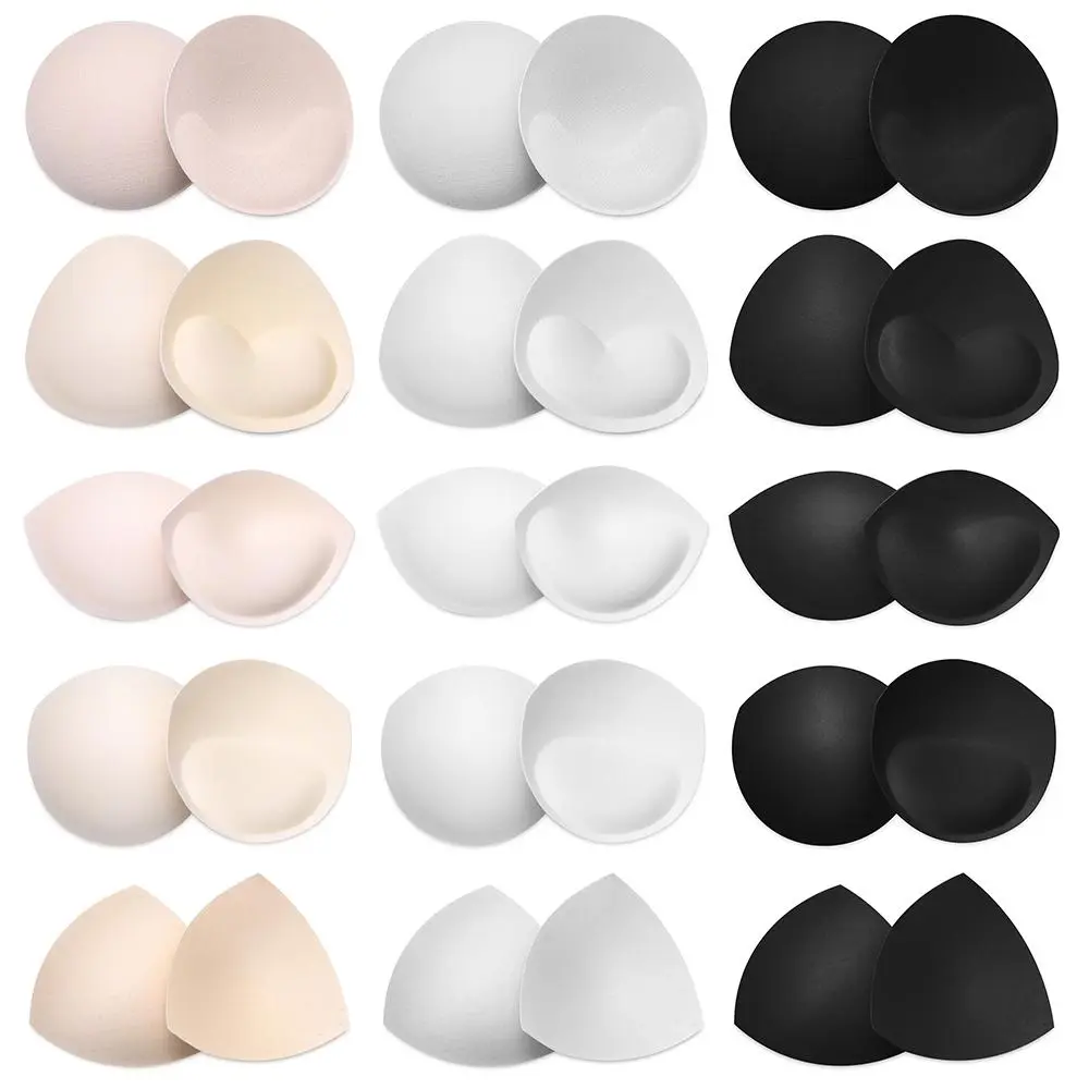 1Pair Removeable Bikini Intimates Accessories Push Up Cups Bra Pads Breast Bras Insert Pad Chest Cup