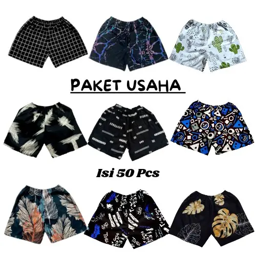 Isi 50 pcs Celana kolor Motif (bisa COD) 0