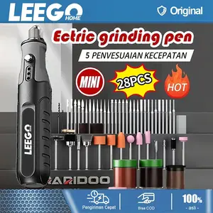 Leegohome COD Bor Mini 25000 RPM 28W/12V Mini Drill Electric Engraver Grinder Gerinda Electrik Listrik