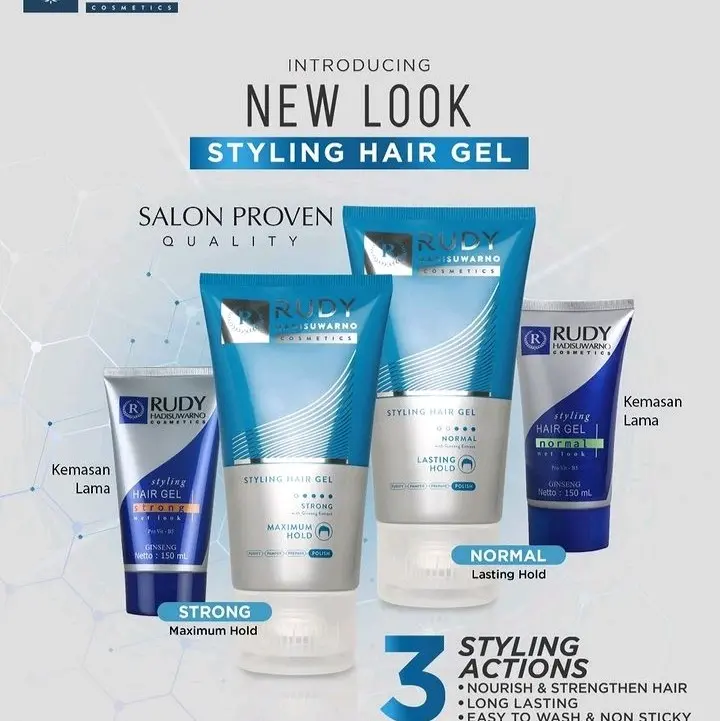 0RUDY HADISUWARNO STYLING HAIR GEL NORMAL/STRONG 150 ML  Pomade