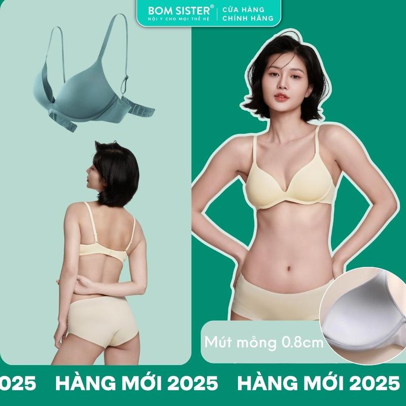 Áo lót nữ không gọng, không lộ viền, mút mỏng thun lạnh thoải mái mát mẻ, áo lót cho học sinh, công sở, áo bra gây nhớ nhung nâng đỡ tự nhiên cho chị em women BOM SISTER A1016