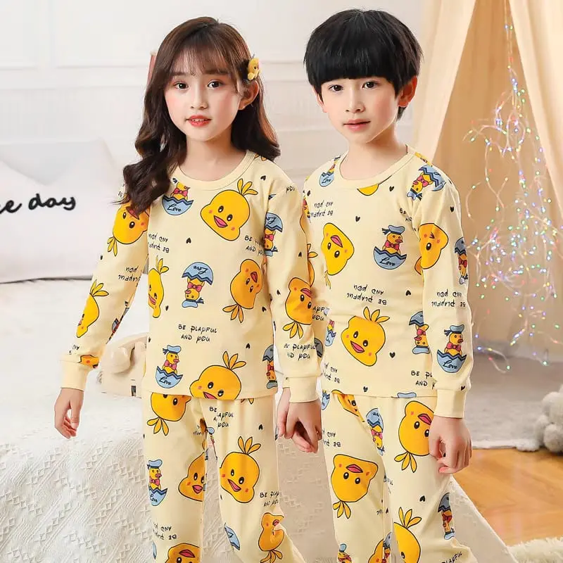 DEALSHOP BAJU TIDUR ANAK LENGAN PANJANG / SETELAN ANAK PEREMPUAN / SETELAN ANAK LAK-LAKI / ONE SET ANAK PEREMPUAN 335 1