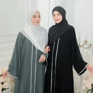 MAURA ABAYA BY SYAKILA | BAJU GAMIS ABAYA ARAB HITAM JATBLACK TERBARU KEKINIAN