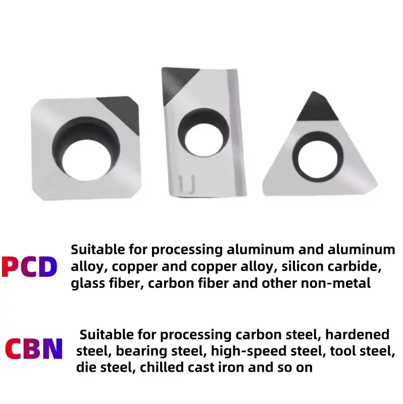 1PC PCD CBN Diamond Inserts CNC Lathe Turning Cutter Blade Tool Internal Turning Tool