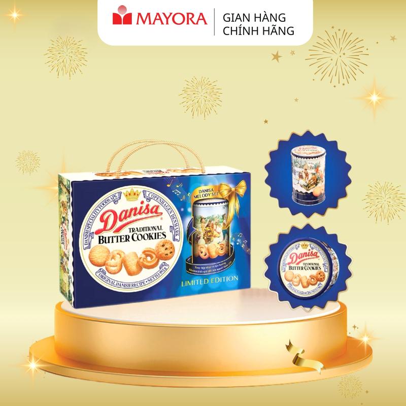 Độc quyền Hộp Quà Bánh Quy Danisa Melody Hộp Nhạc 992G Limited
