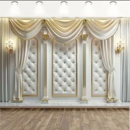 Kain Gantung Tapestry Poliester Gaya Prancis Romantis, Motif Cerah, Hiasan Dinding Ruang Tamu, Kamar & Asrama + Klip Gantung Gratis