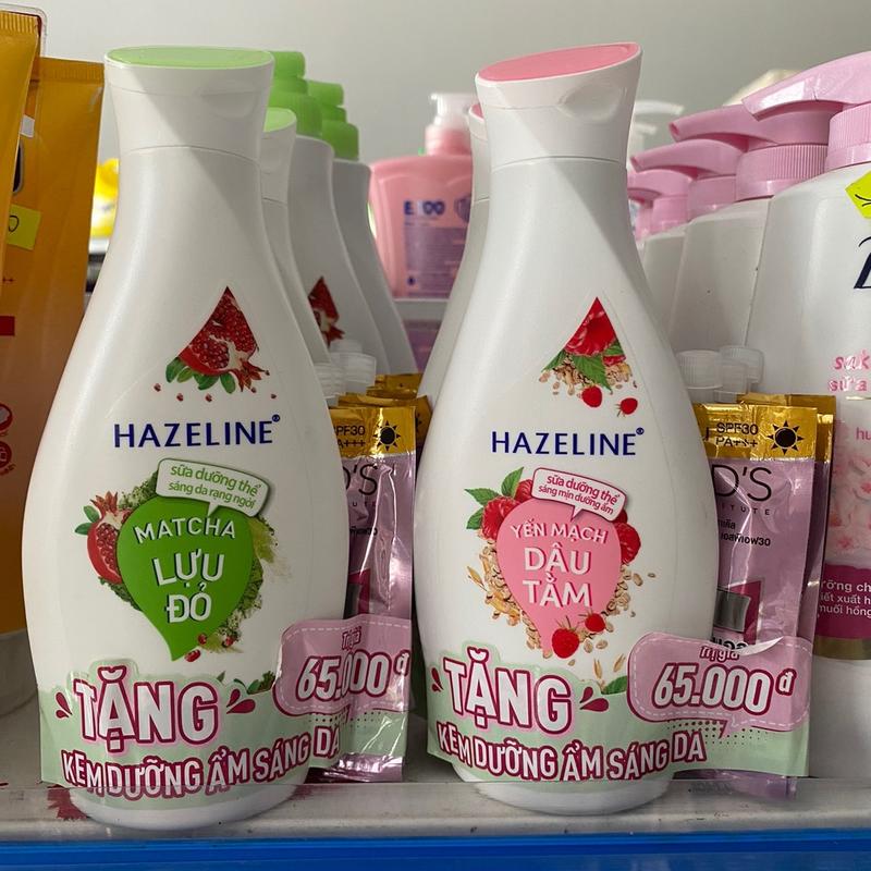  Sữa Dưỡng Thể Hazeline 230ml tặng 3 pond 