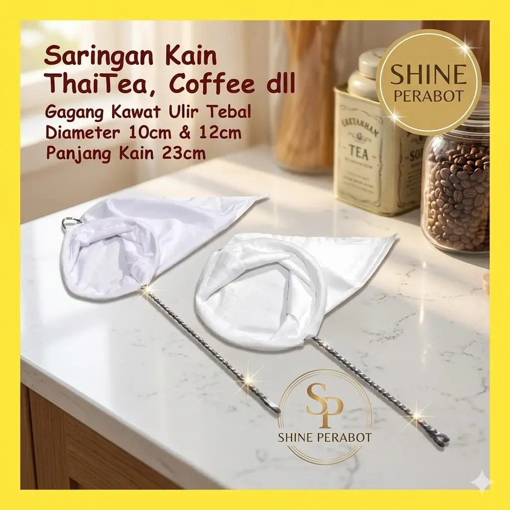 Saringan Kain Serbaguna Teh Kopi Jus - Filter Halus Tahan Lama Mudah Dicuci makanan