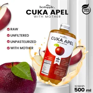 Cuka Apel With Mother 500 ml Original Best Honey Minuman Kesehatan Kecantikan