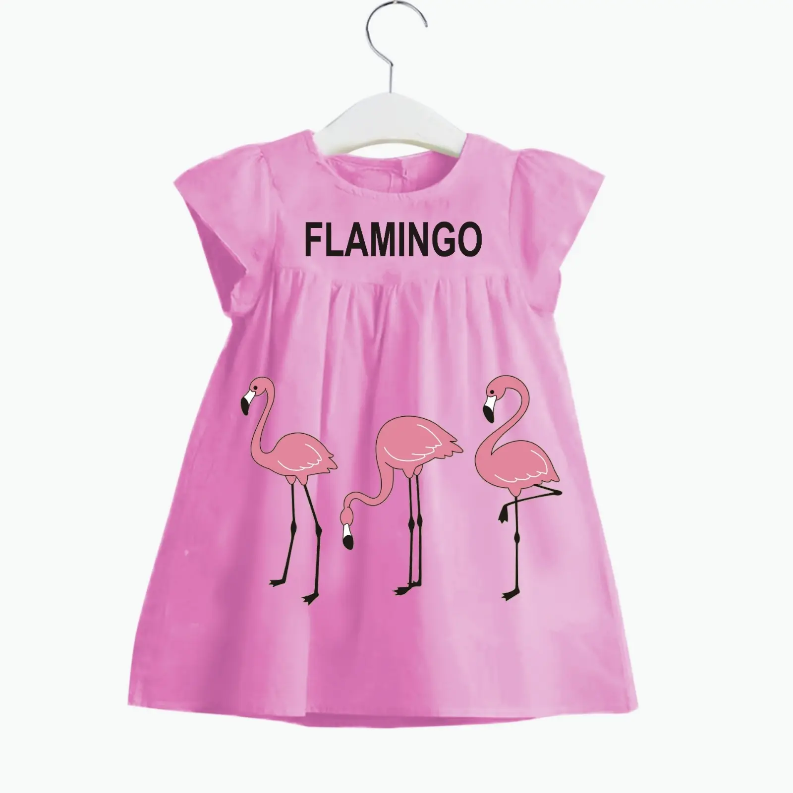 Fashion Anak/Dress Anak Perempuan 1-3 Tahun Cewek Combed Katun Lengan