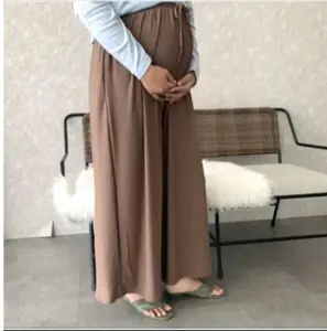 Kulot crinkle jumbo bb 30-110kg-SAKU KANAN KIRI Celana bumil big size bahan krinkel airflow high quality Wanita Hamil