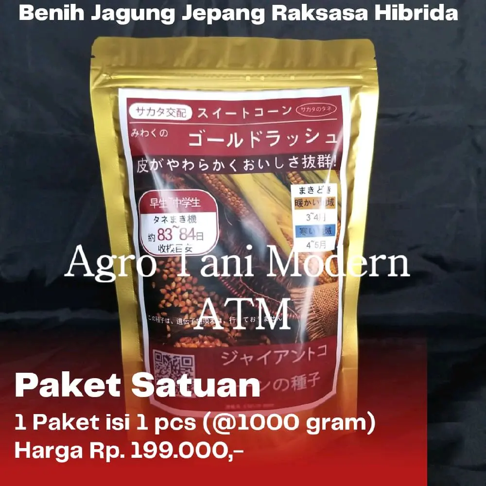 Benih Jagung Jepang Raksasa (Paket Satuan) isi 1 kg