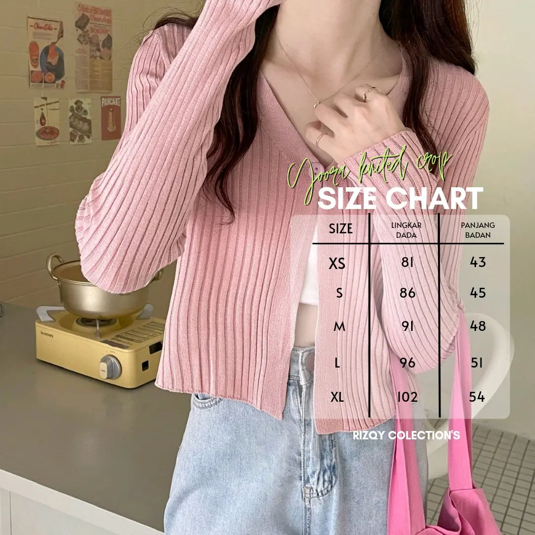Outer Santai Wanita Atasan Tangan Panjang Cardigan Sweater crop Baju Casual Cewek Kekinian Knitwear Top Pendek Kardigan Oversize
