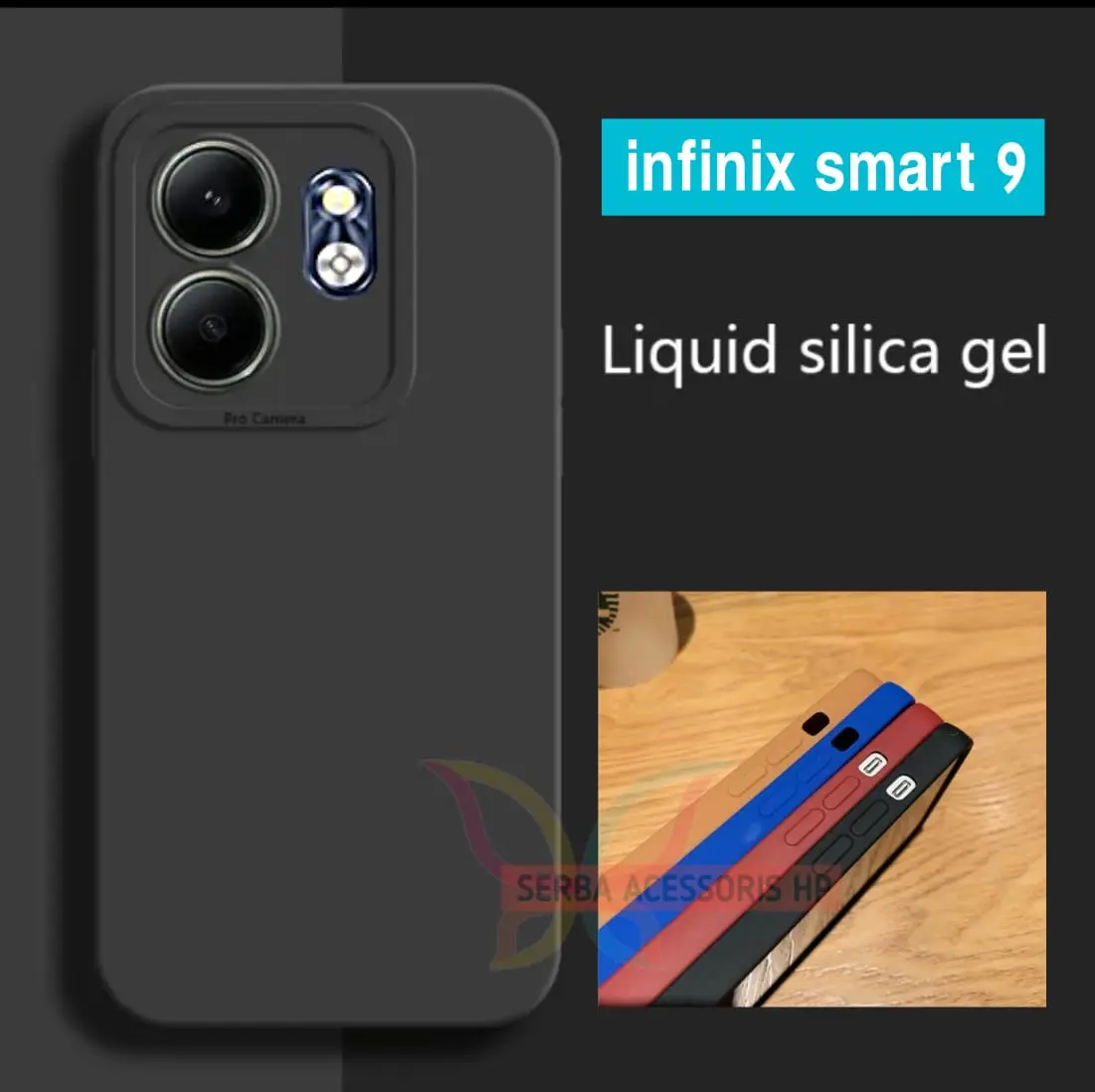 Case Macaron Pro Untuk Tipe INFINIX SMART 9 Softcase Polos Pelindung Camera