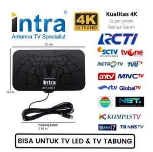 ANTENA INDOOR INTRA INT-HD17 DIGITAL DVBT2 HIGH GAIN