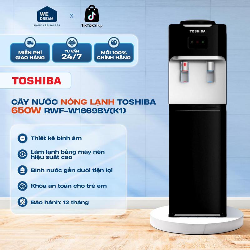 Máy Nước Nóng Lạnh Toshiba RWF-W1669BV(K1) / RWF-W1669BV(W1) - Chất Liệu Inox 304 Siêu Bền, Công Nghệ Làm Lạnh Ice Cold