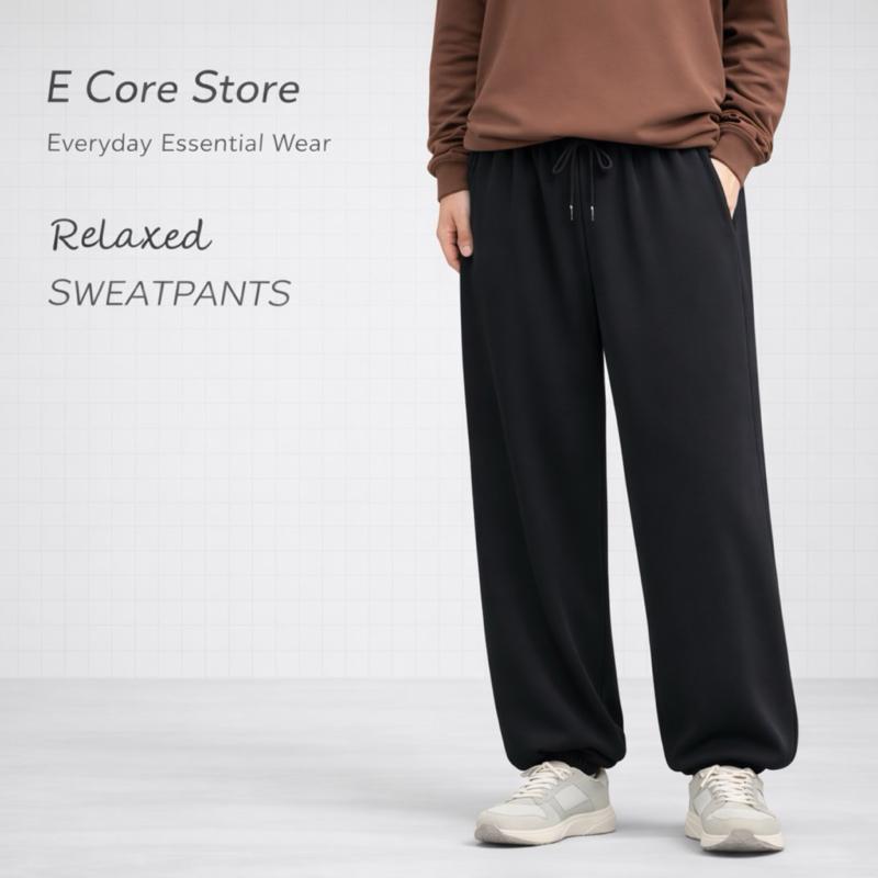  Quần Nỉ Jogger Quần Bom Nỉ 2 Da Nam Nữ Ống Rộng Bo Gấu Cá Tính Quần Bom Nỉ 2 Da Dày Dặn Dáng Xuông Dễ Phối Unisex  Menswear Ong Baggy Tập Gym Tập Thể Dục Gym Sport Pants 