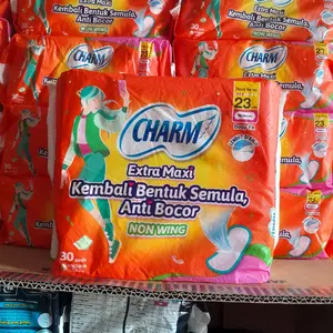 (Paket 3 Pak/Isi 90 Pads) Charm Pembalut Non Wing - Tipis dan Nyaman Digunakan