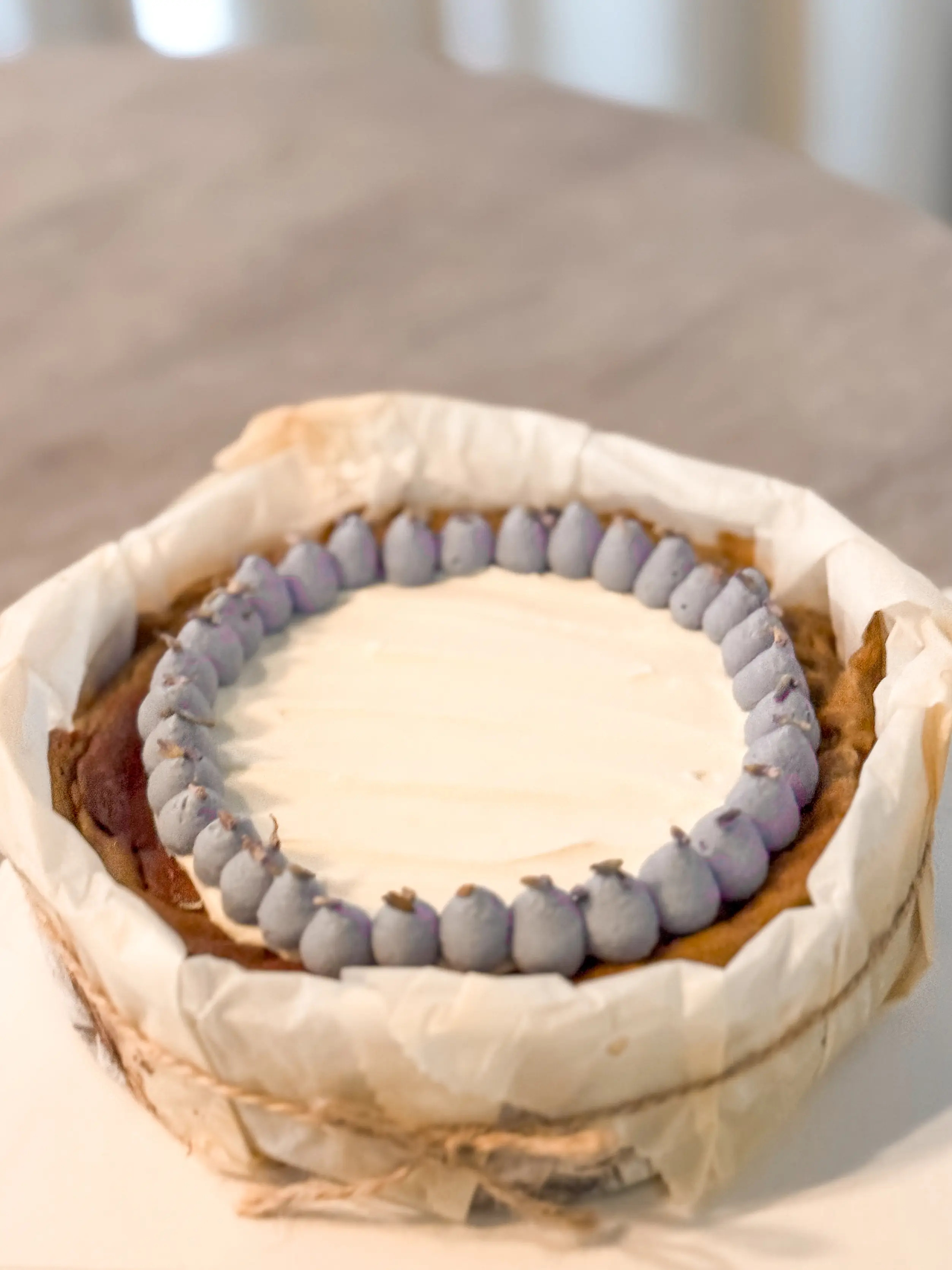 Ardor 6" Earl Grey Lavender Burnt Cheesecake Physical Voucher - Cream cheese infused with Earl Grey,  Ivory Lavender Ganache