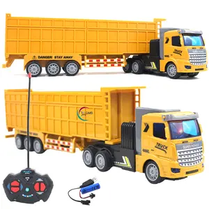 MAINAN ANAK MOBIL REMOTE CONTROL TRUCK KONTAINER TRANSPORT 1:48 RC TRUK PENGANGKUT BARANG 27MHZ 707-Q3
