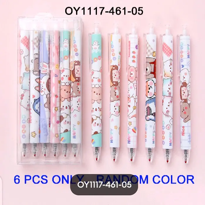 Set Pulpen isi 6 Pcs - Alat Tulis Sekolah - Stationery Tinta 4
